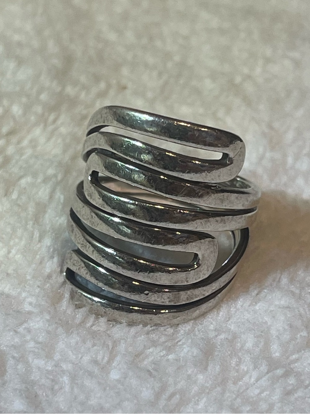 Silpada Silver Maze Ring (R1532) sz 8